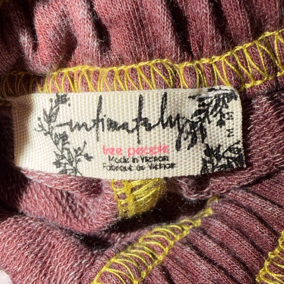 Free People Intimately Don't Wait Up Sweatpant Joggers size medium bittersweet - Picture 4 of 5